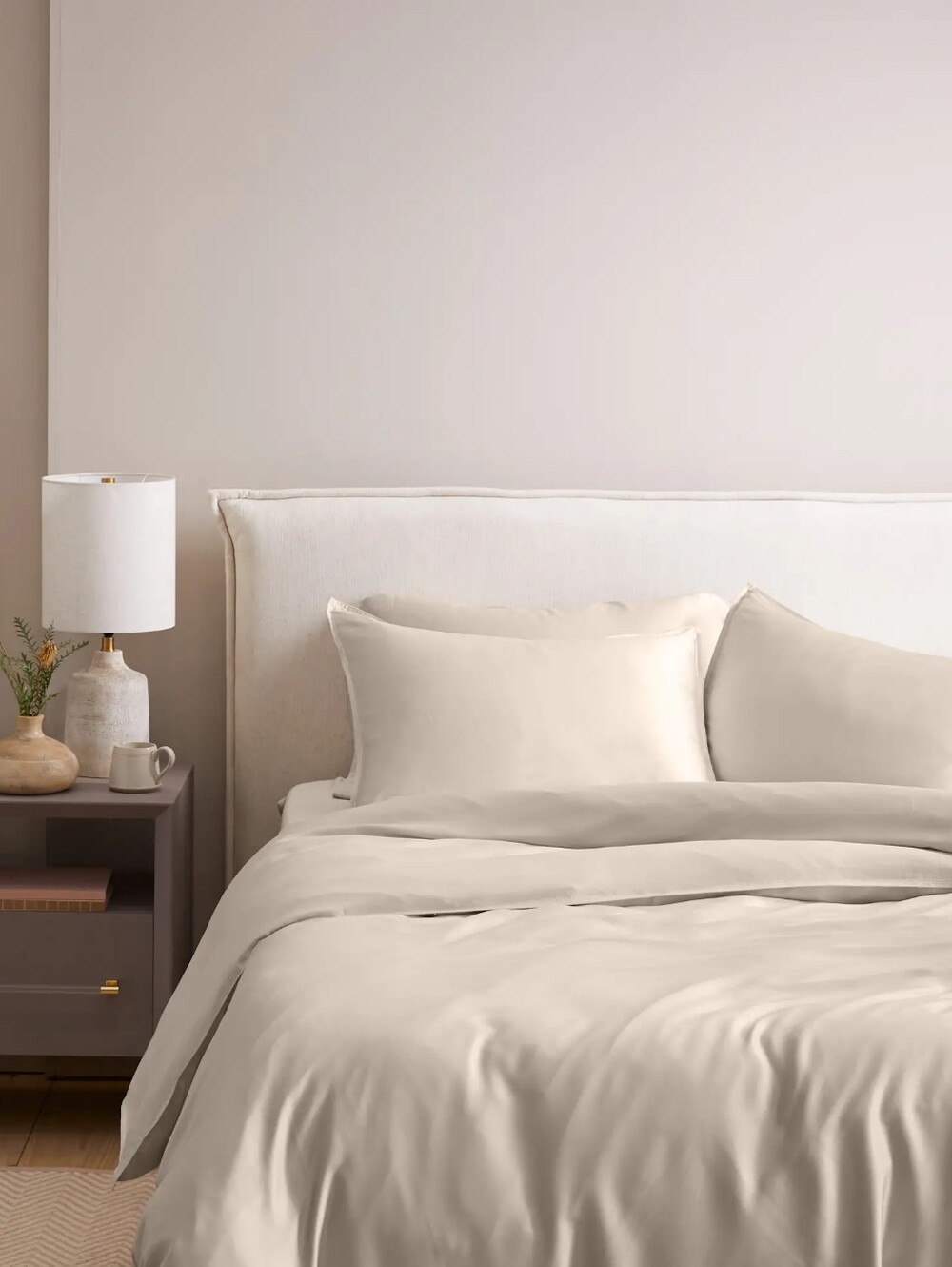 NWOT Quince Bamboo Duvet Cover Set King Sand Organic Quiet Luxury Minimalist